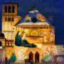 City of Assisi Transformed At Christmas